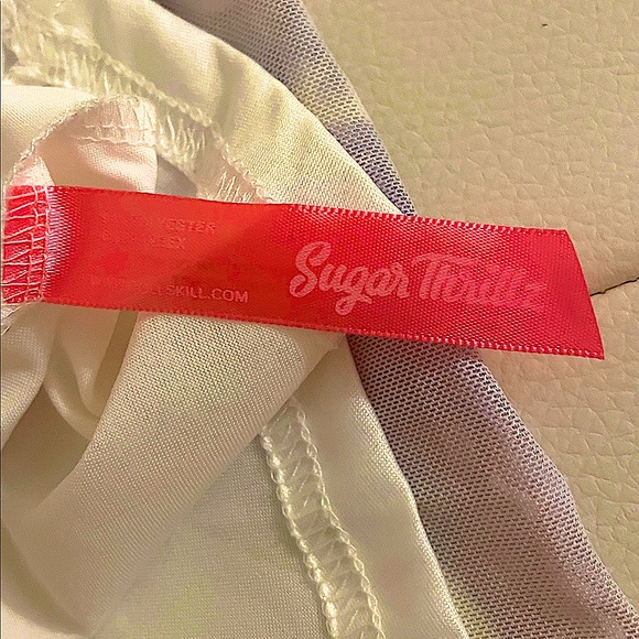 NWOT Sugar Thrillz Ruffled in Space Mini Dress(XL) - Picture 8 of 9